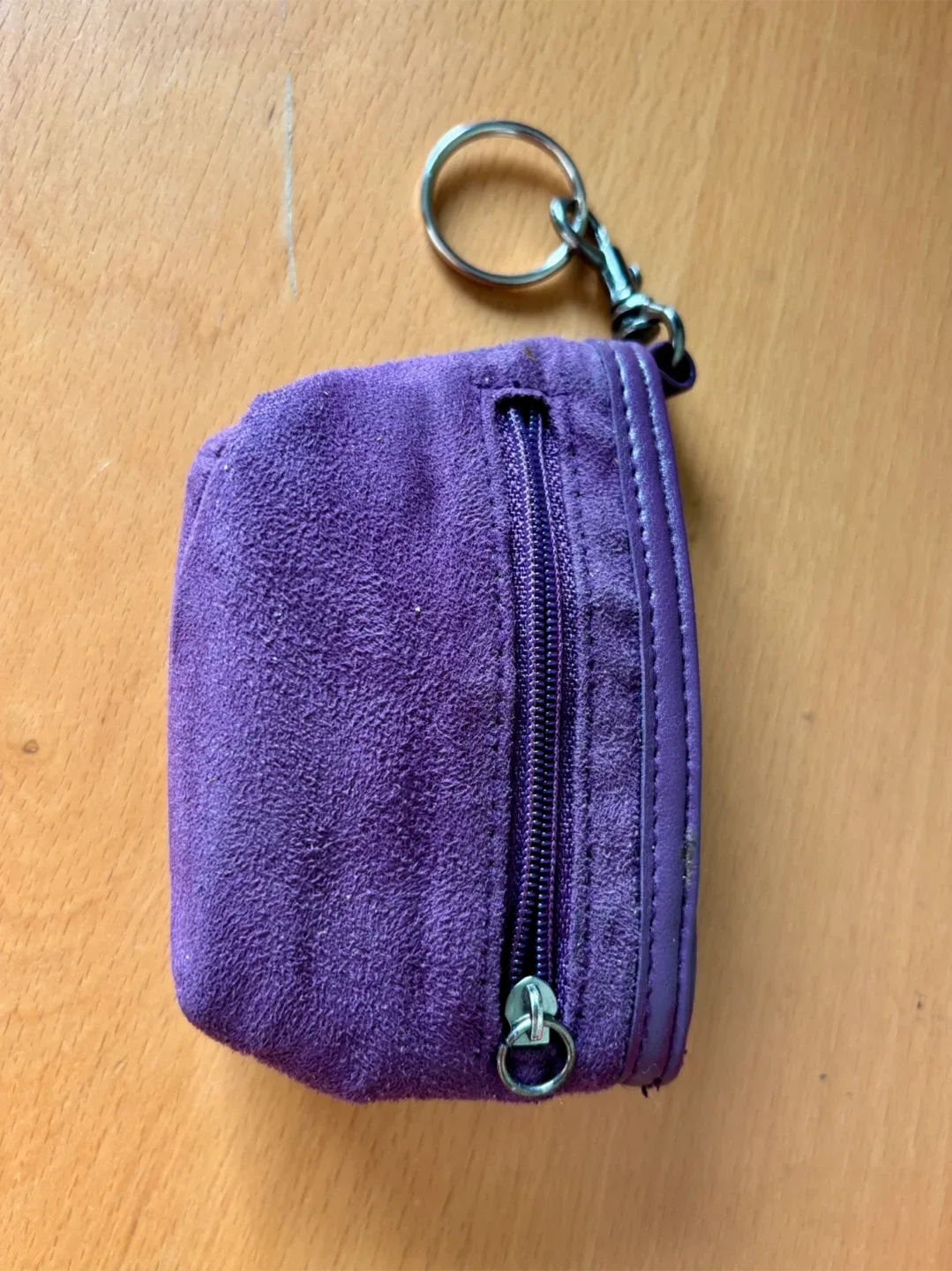 Purple Suede Coin Purse 🥕