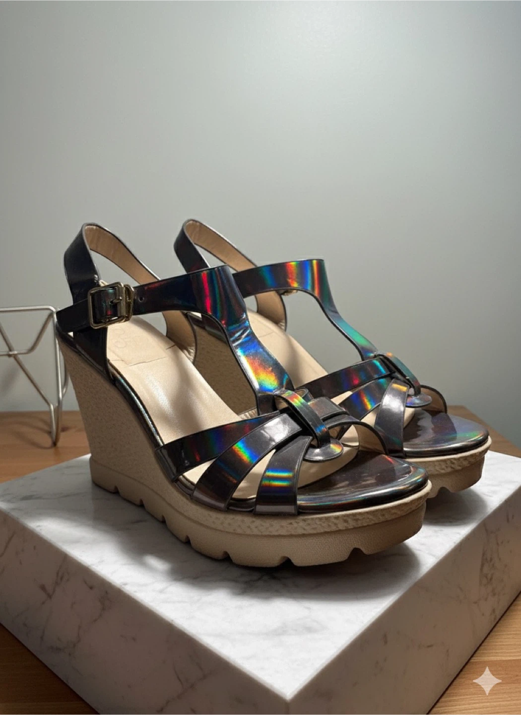 Vintage Wedge Heels - Size 37