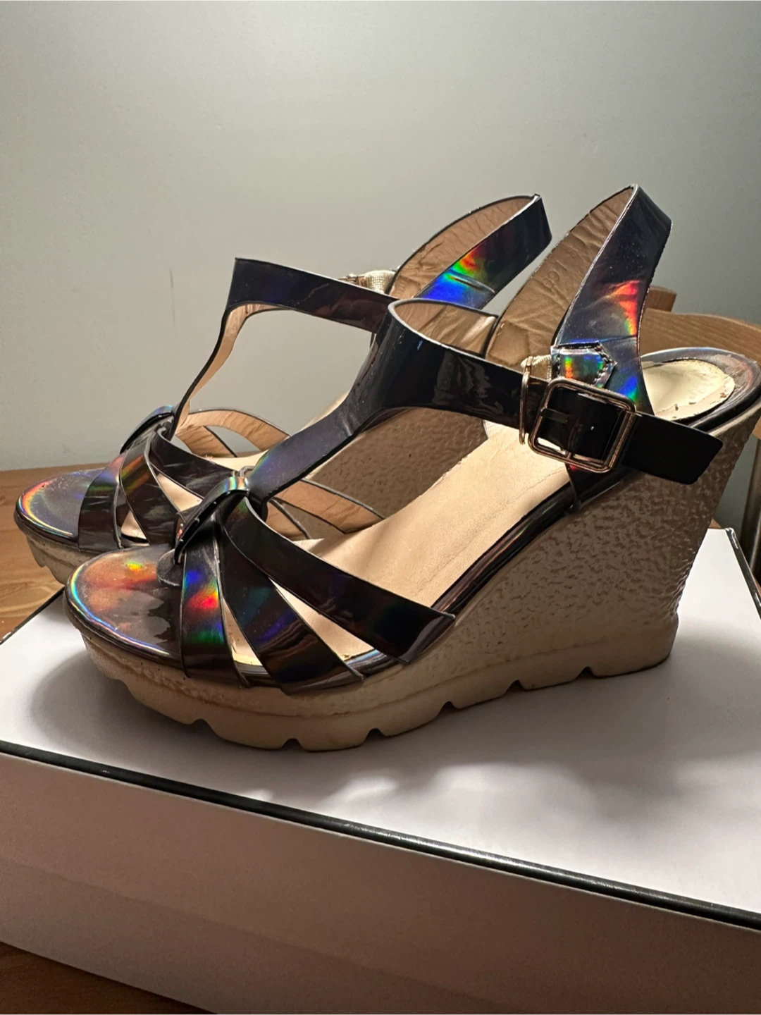 Vintage Wedge Heels - Size 37 - photo 2