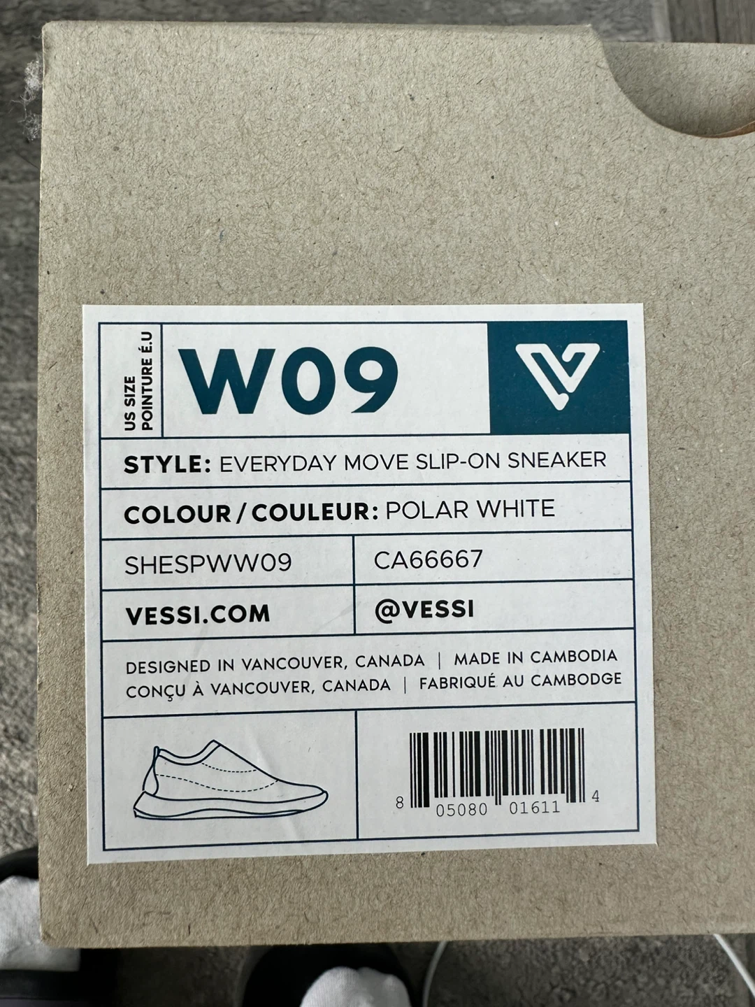 Vessi Everyday Move Slip-On Sneaker - Women's Size 9 - White - photo 2