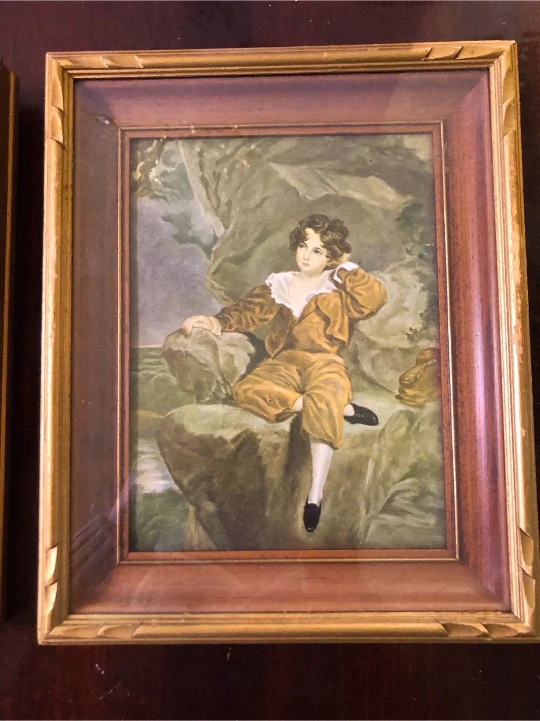 Vintage Blue Boy & Pinky Portraits. image indicator(2)