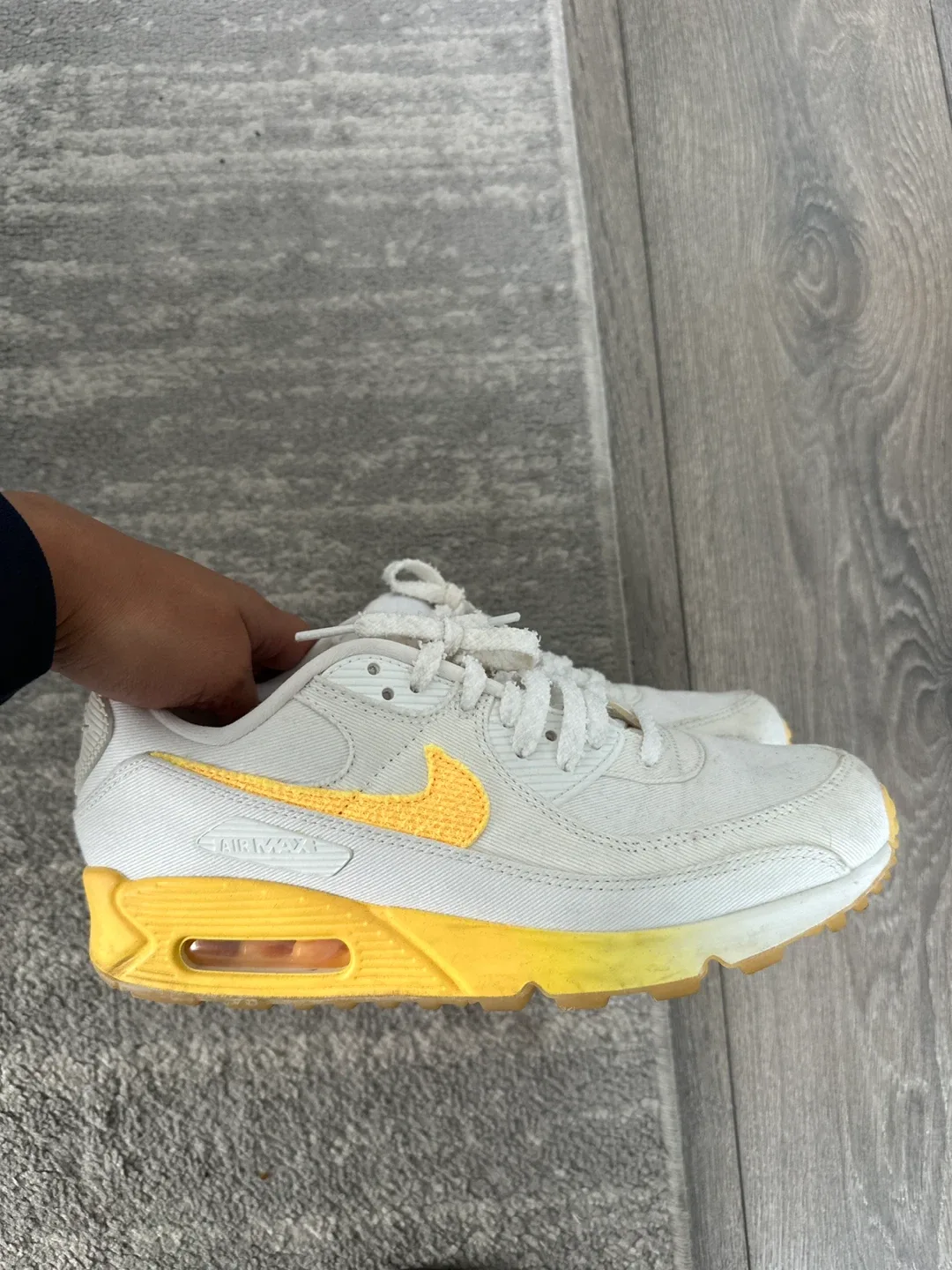 Nike Air Max 1 '87 White/Yellow, US 9.5 image indicator(2)
