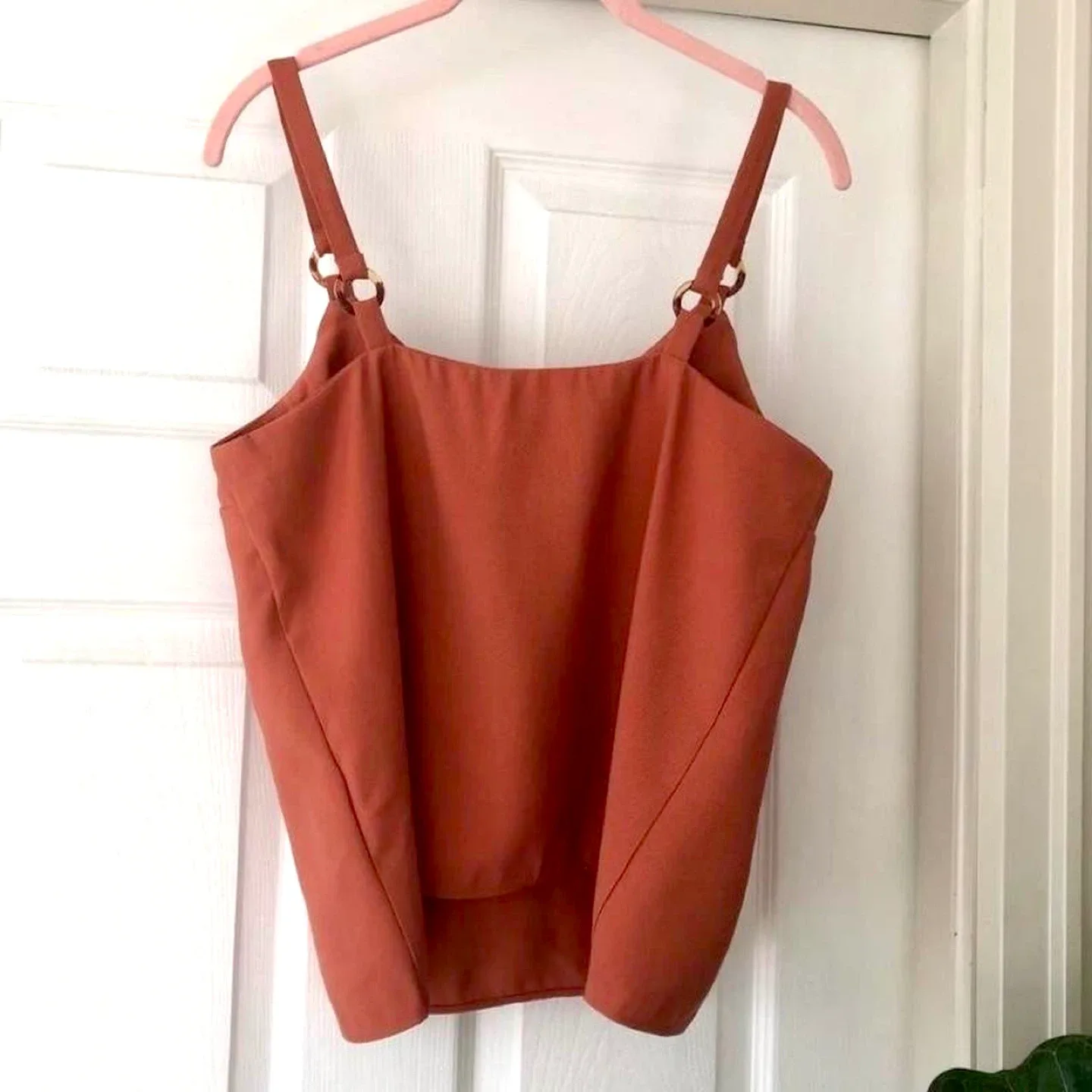 Topshop Orange Cami Top - Size US 8 image indicator(4)
