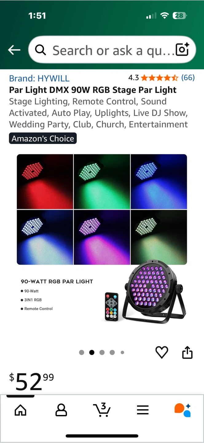 90W RGB Stage Par Light - photo 3