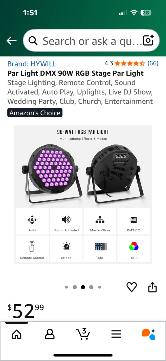 90W RGB Stage Par Light - photo 4