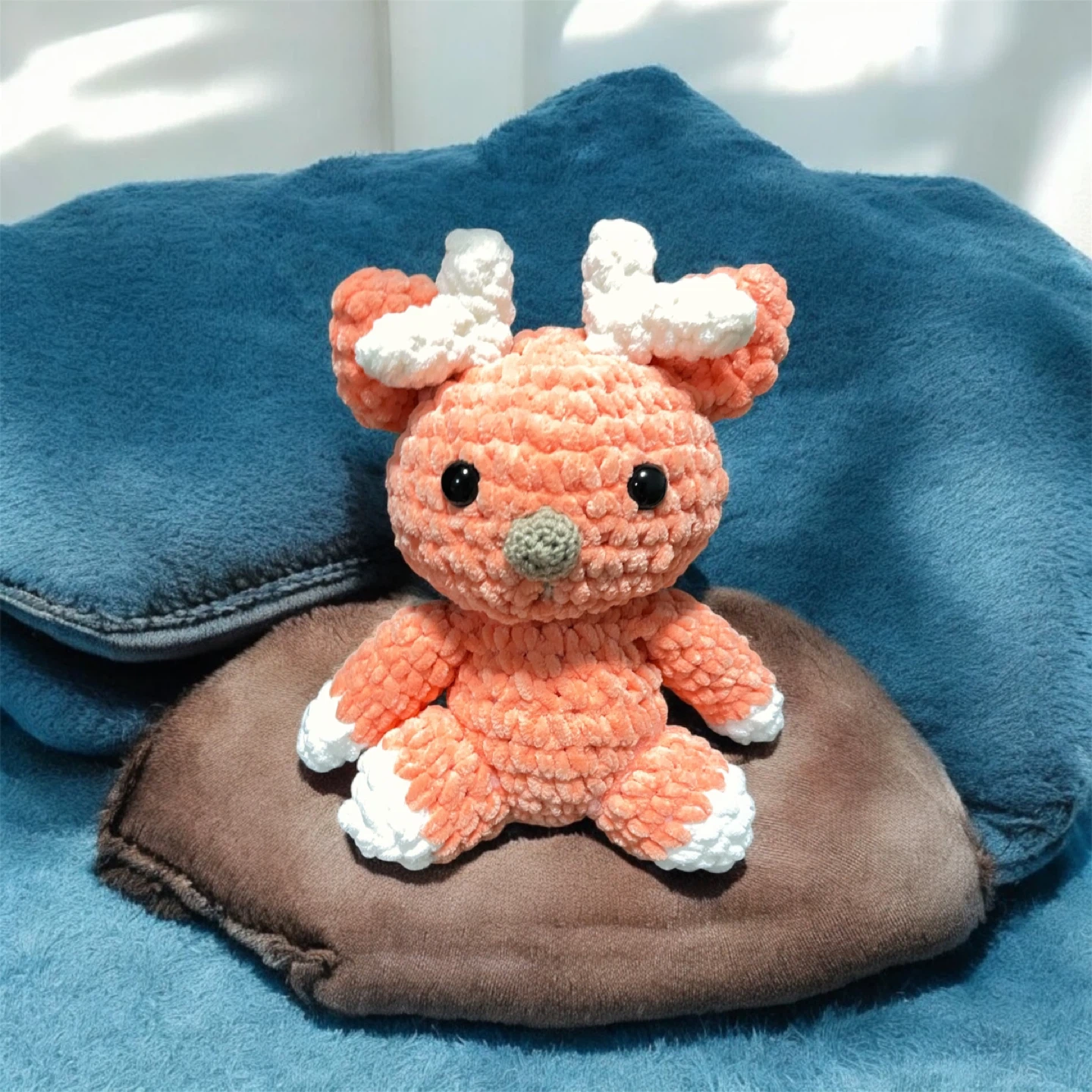 Handmade Plush Deer - Adorable!