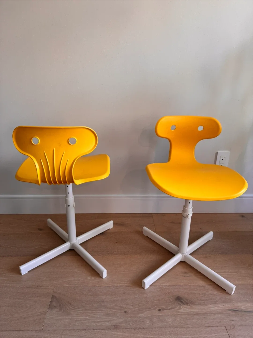 Yellow Adjustable Kids Ikea Desk Chair image indicator(3)