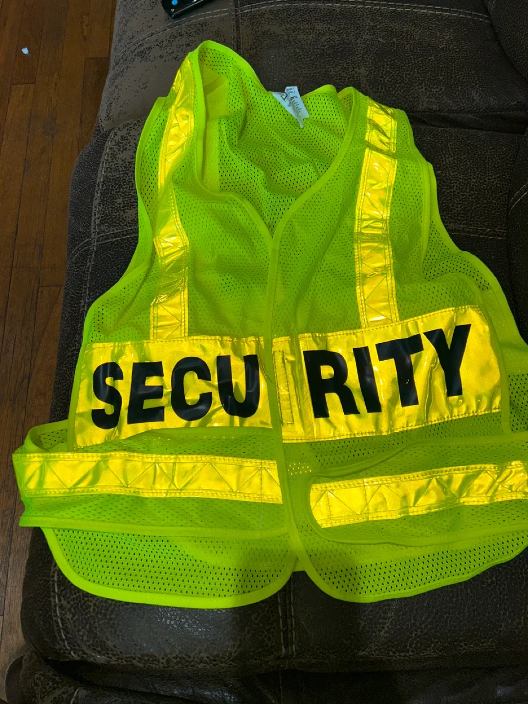 Neon Yellow Security Vest thumbnail