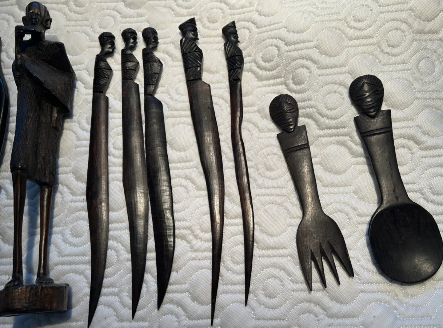 Hand Carved African Wood Figurines - photo 2