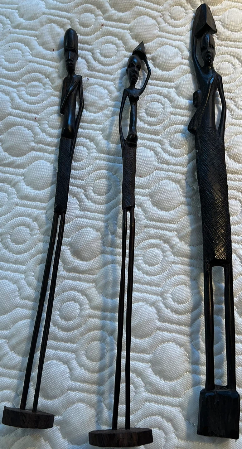 Hand Carved African Wood Figurines - photo 4