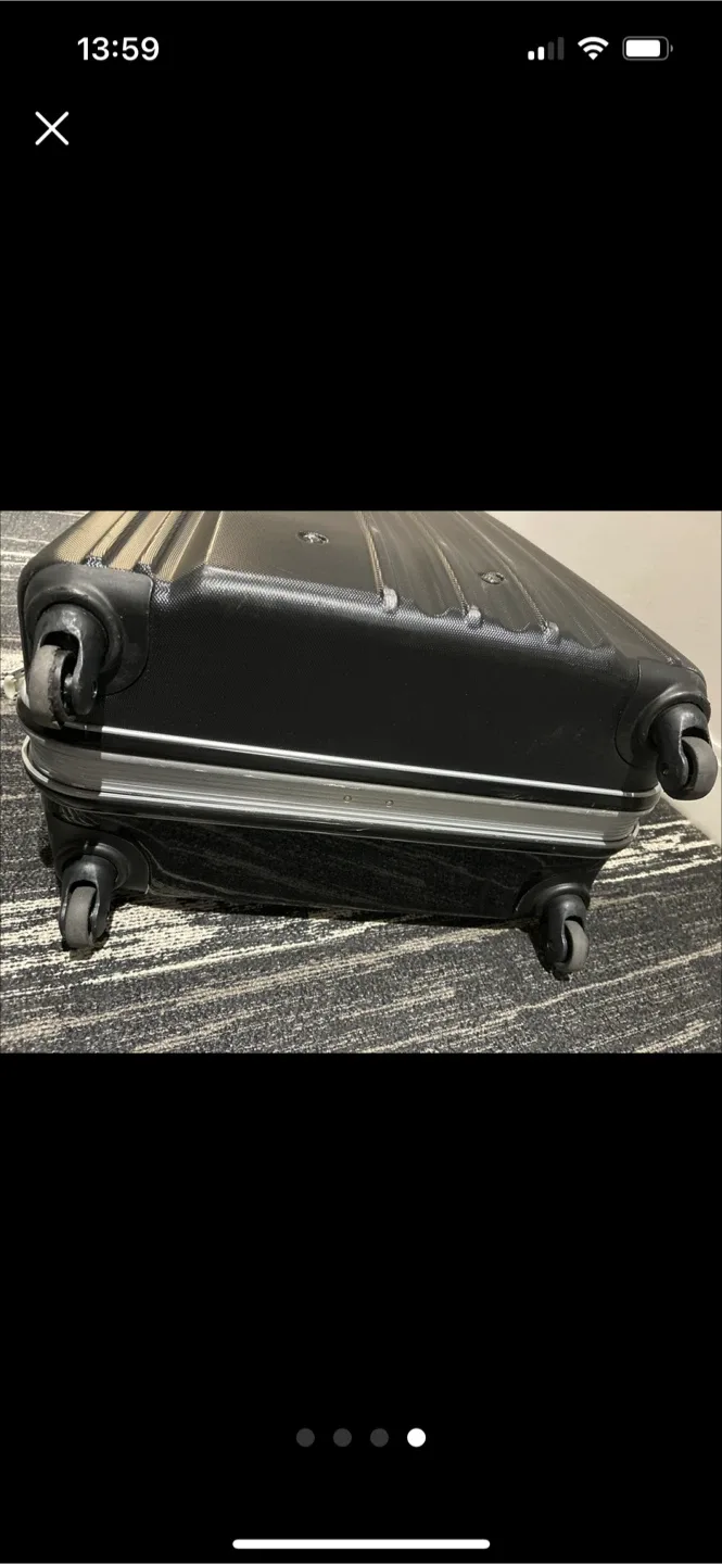 28” Black Suitcase Luggage