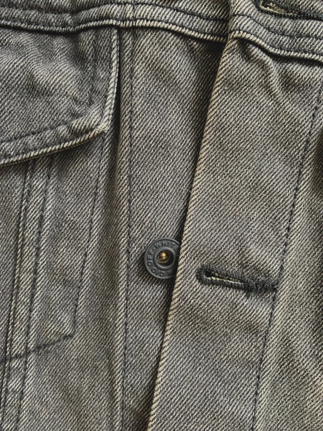Dark Grey Denim Jacket, Size L image indicator(4)