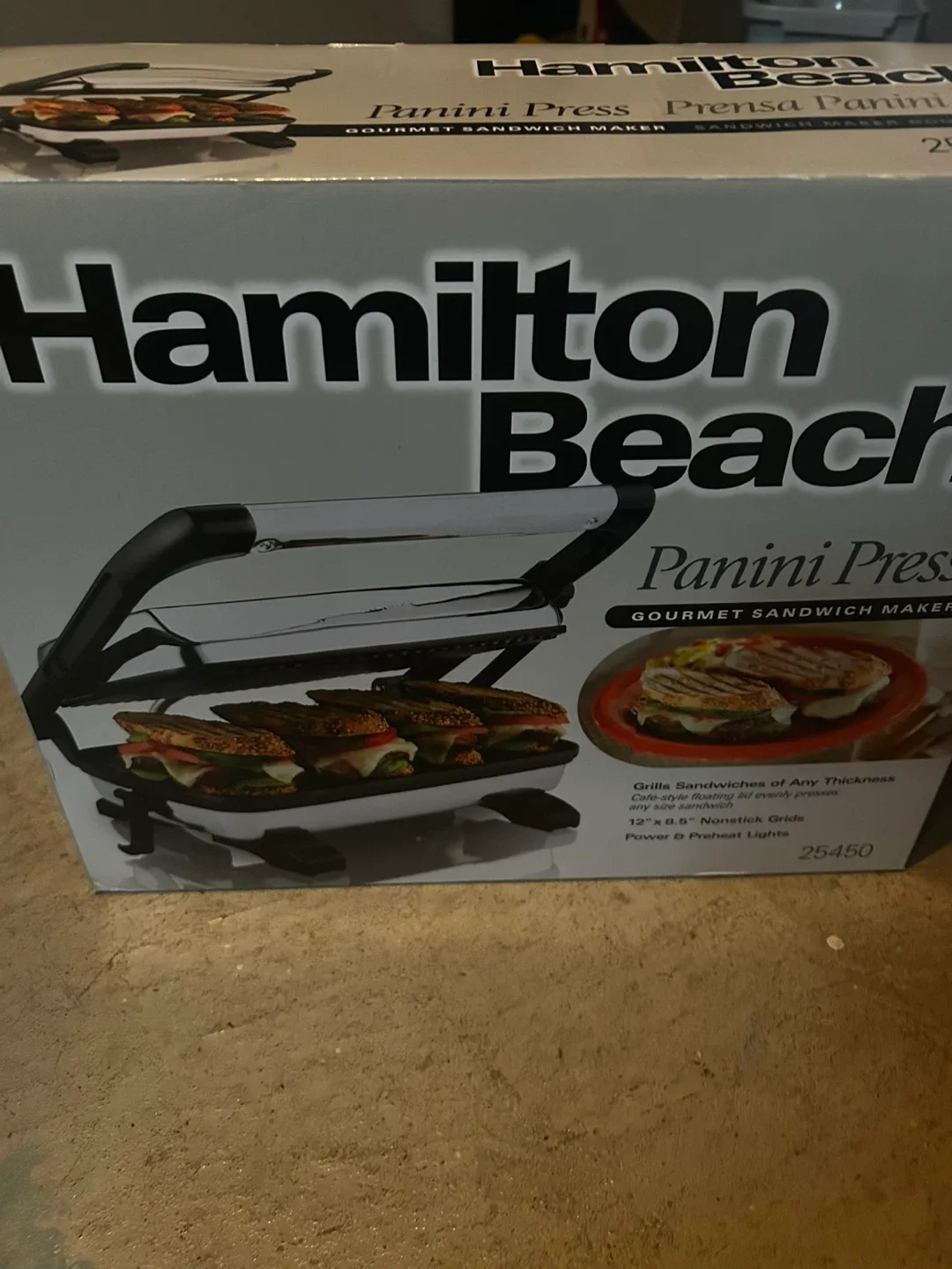 Hamilton Beach Panini Press - Gourmet Sandwich Maker image indicator(6)