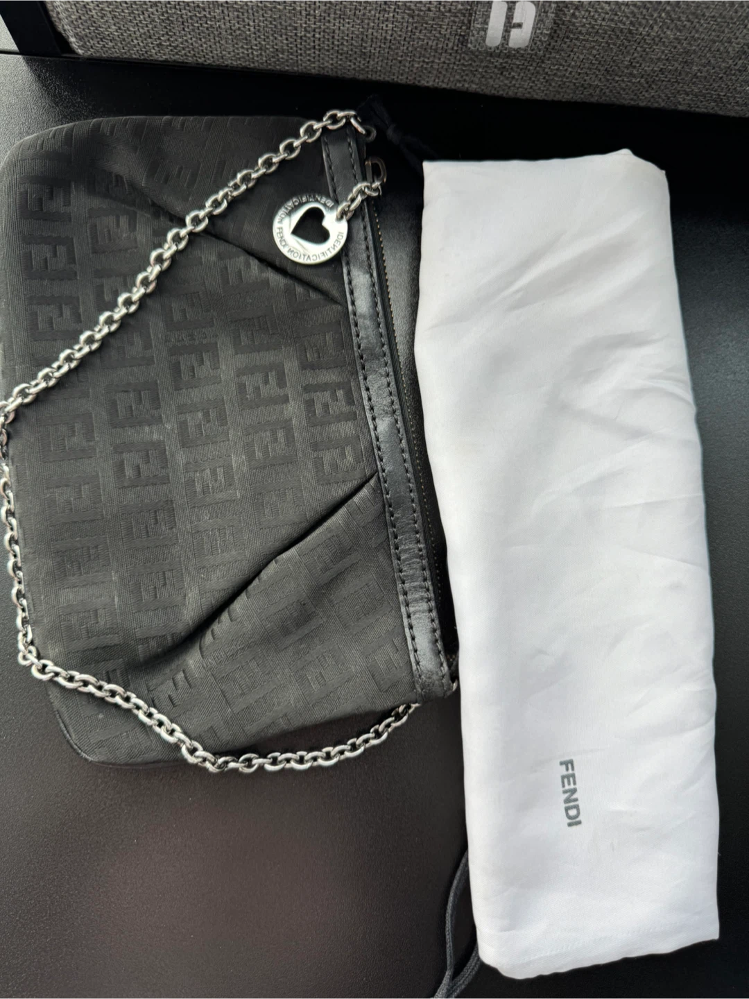 Fendi Black Chain Shoulder Bag