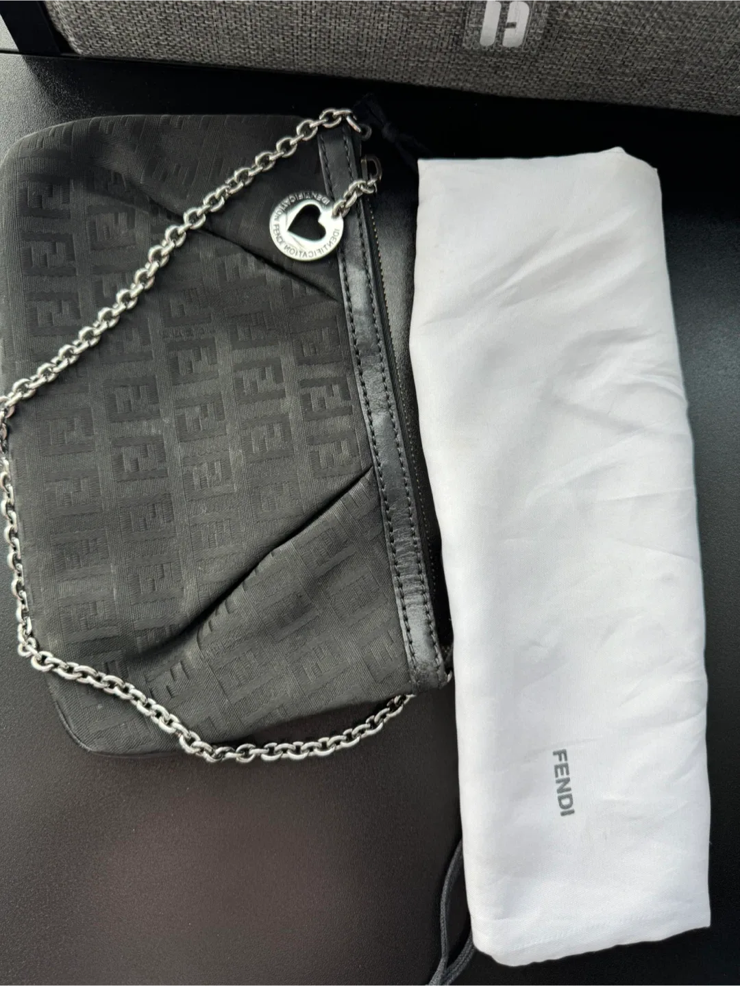 Fendi Black Chain Shoulder Bag