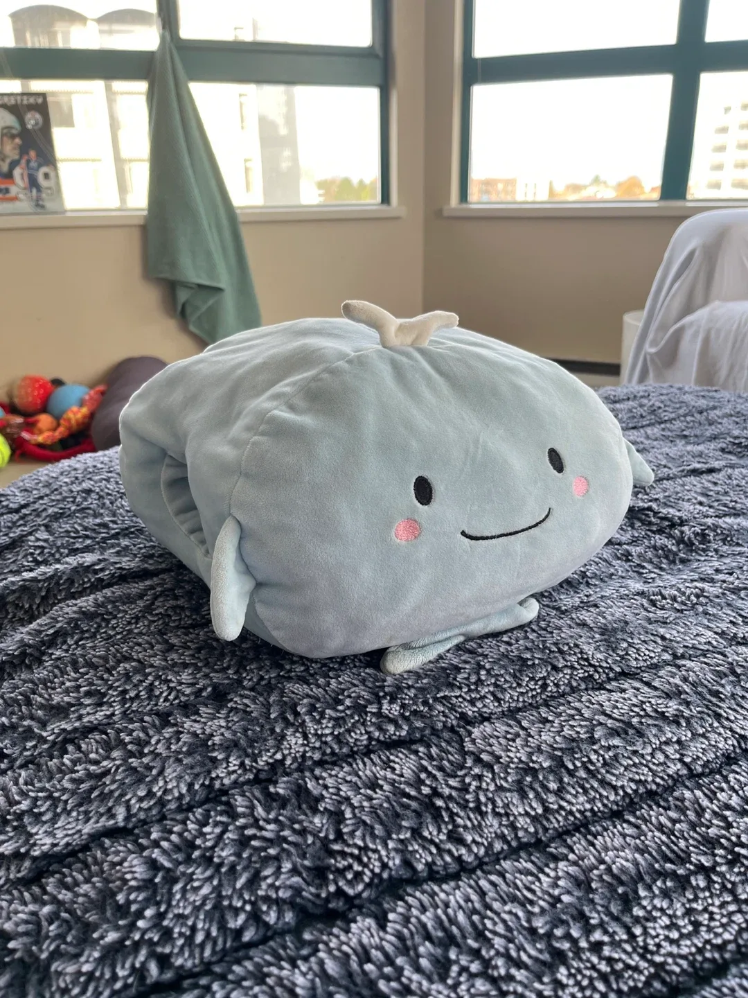 🐋 Whale Plush Hand Warmer Pillow – Super Soft & Cozy!