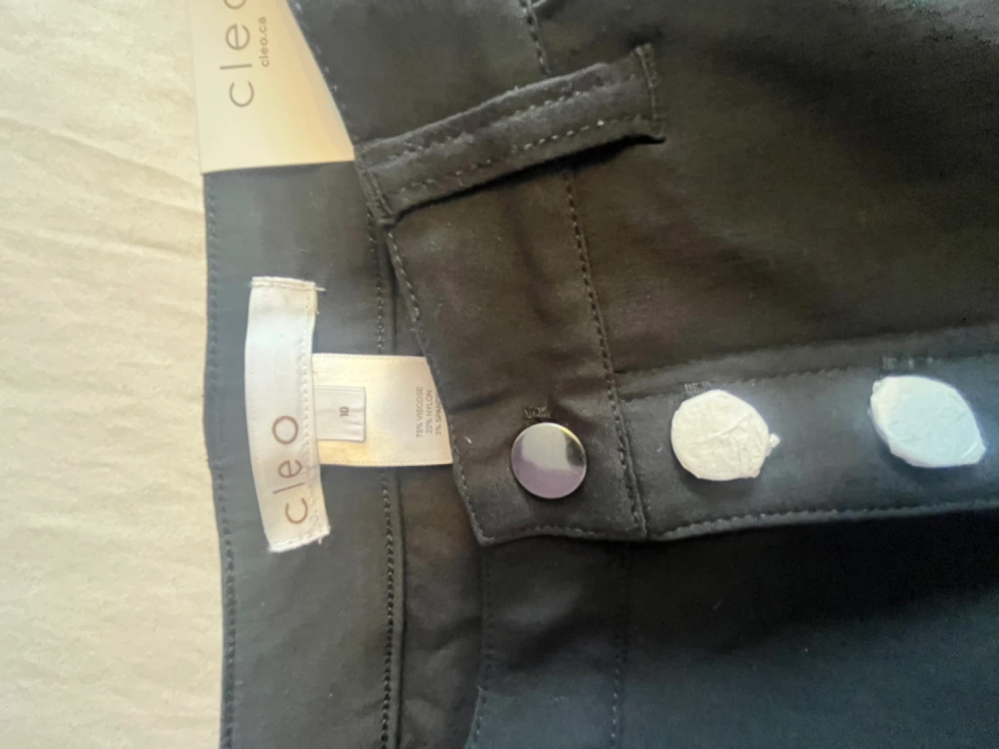 🥕New Cleo Black Pants - Size 10 - photo 4