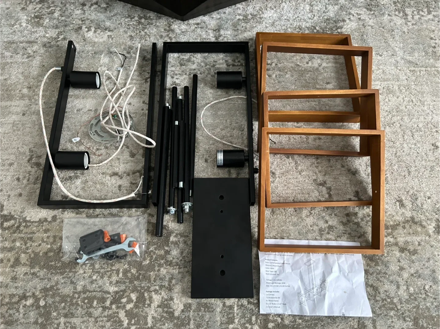 EDISHINE 35.4" Dining Room Farmhouse Style Light Fixture image indicator(5)