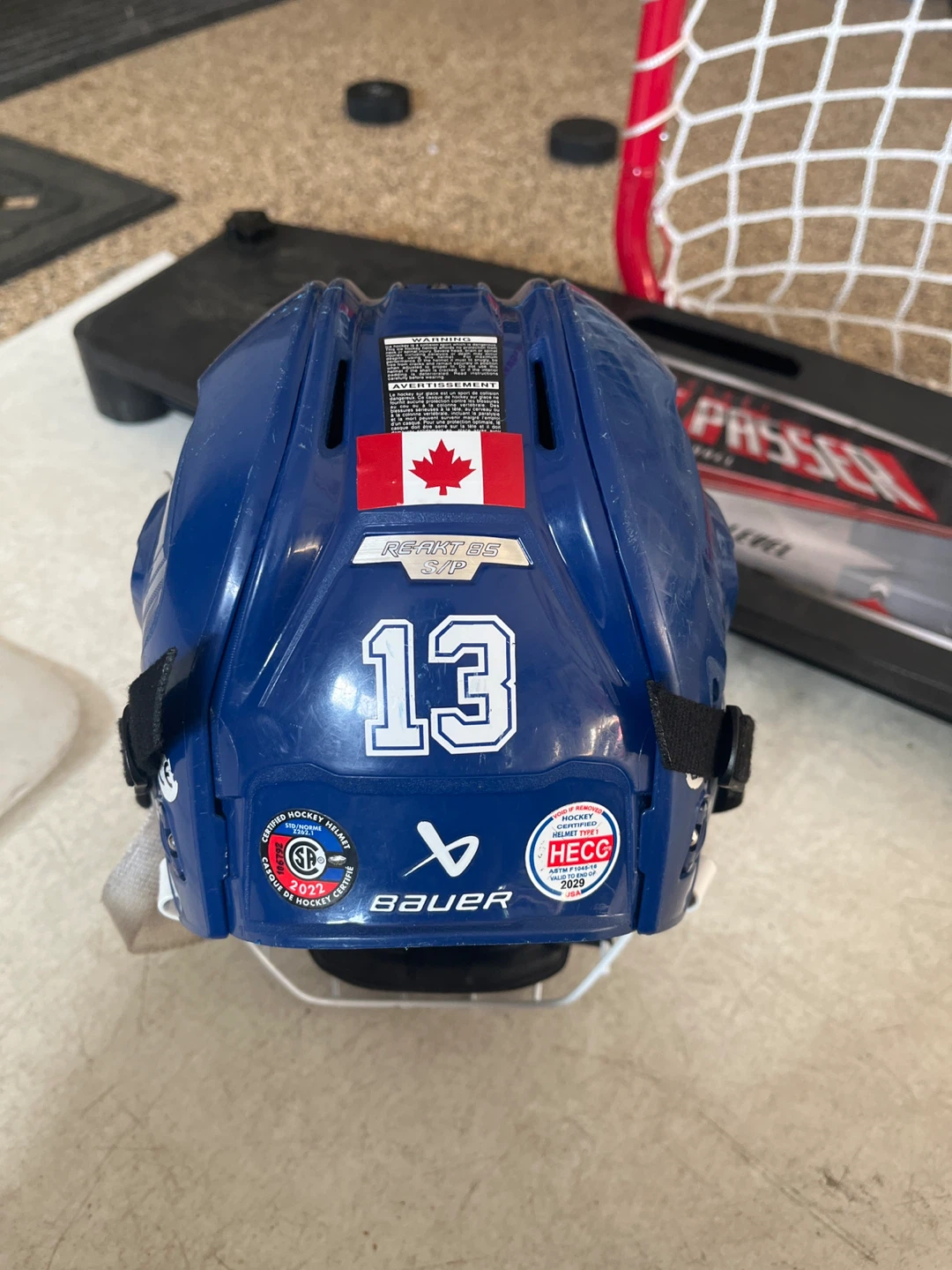 Bauer Re-Akt 85 Hockey Helmet - Blue - photo 3
