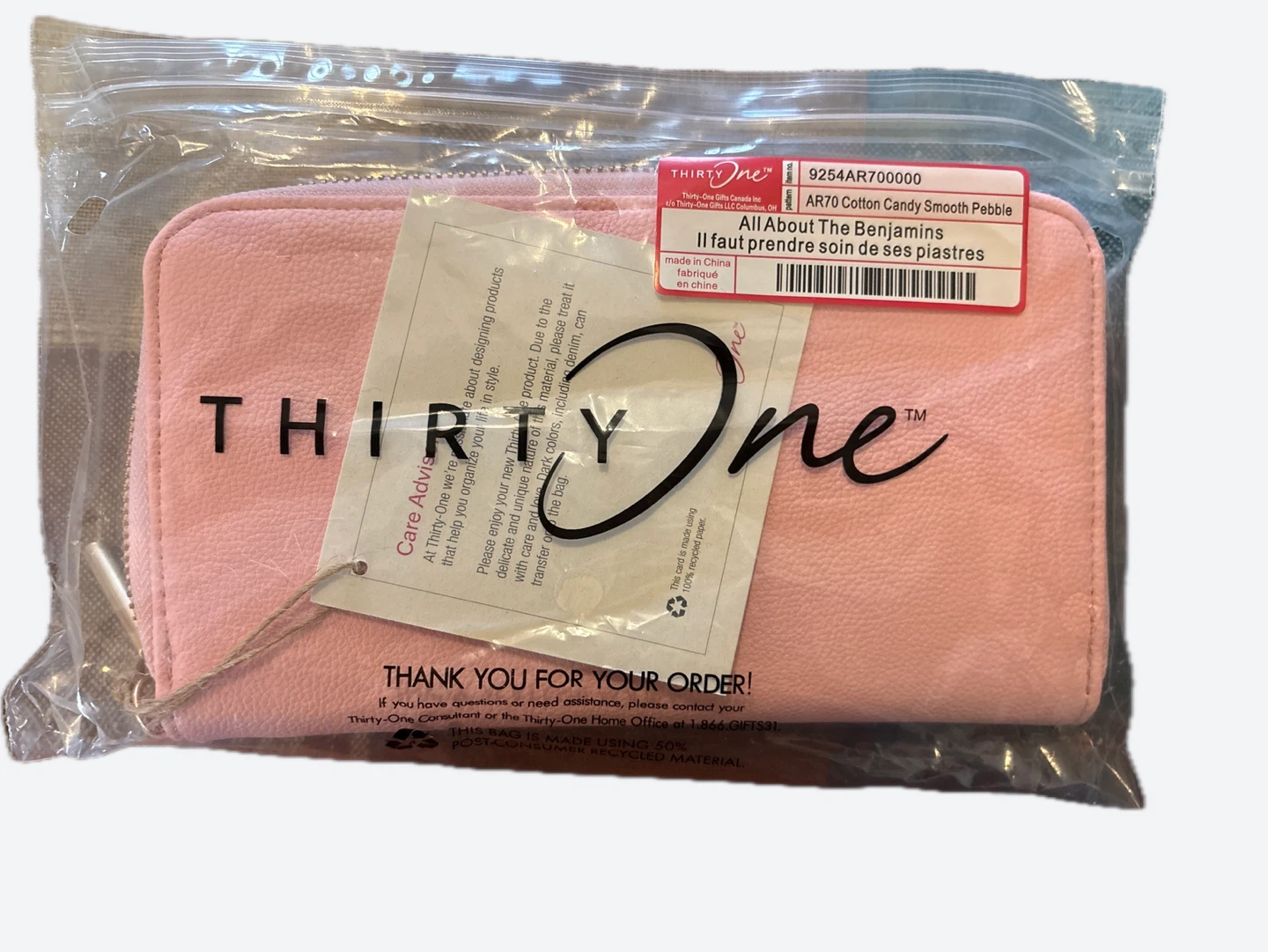 Thirty-One All About the Benjamins Wallet