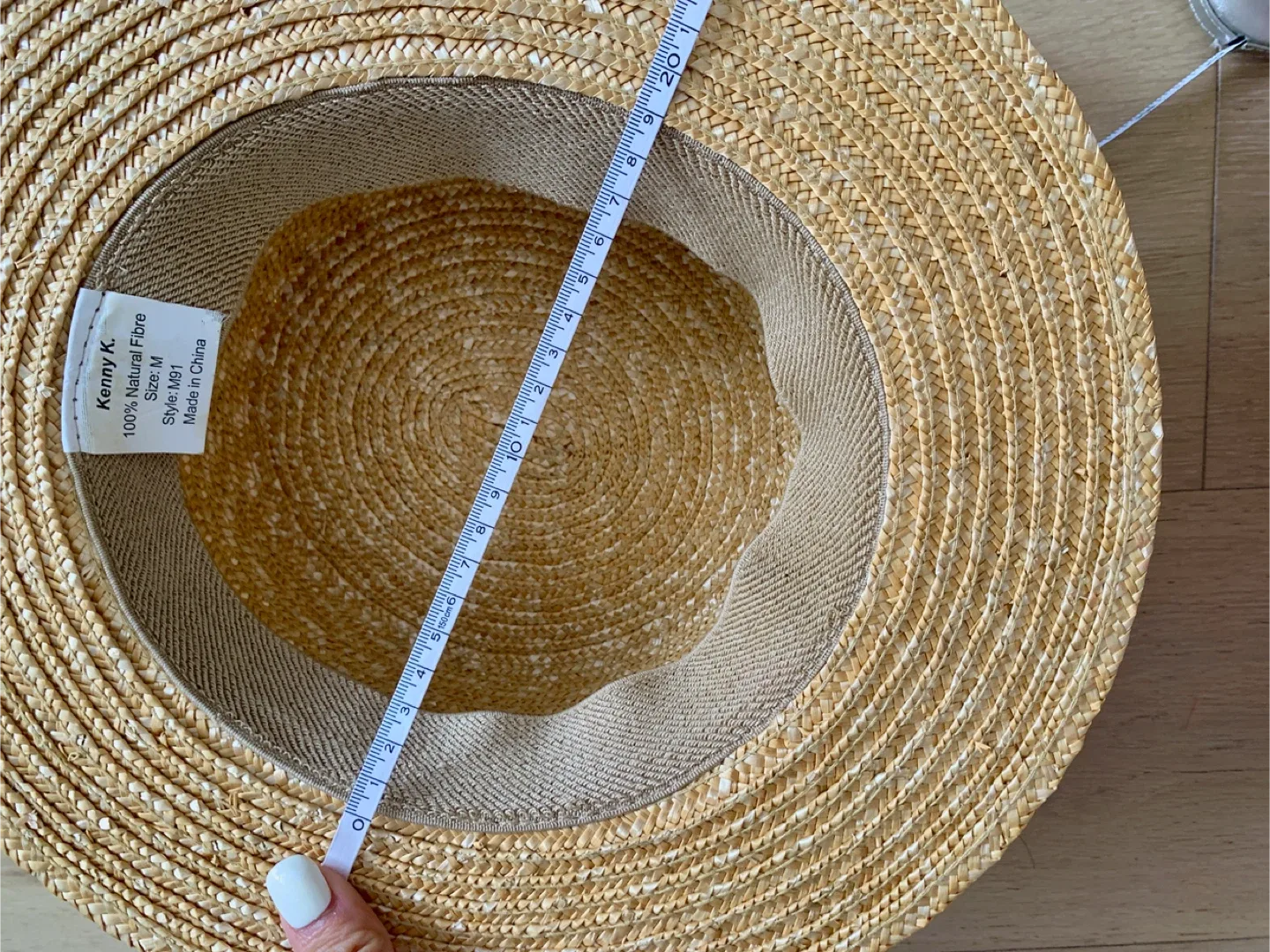 Kenny K. Straw Boater Hat - Size M image indicator(5)