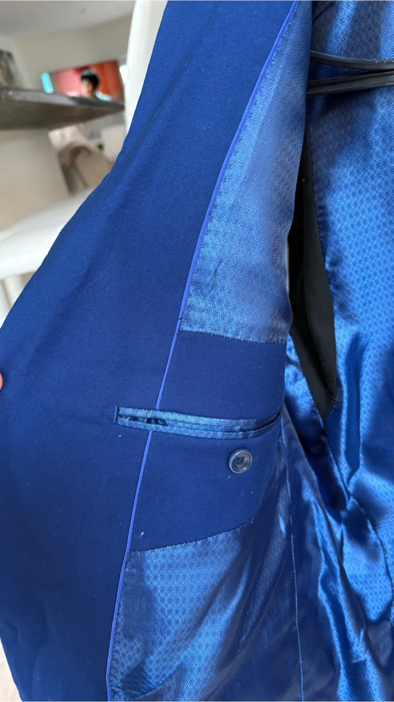 Toscane Uomo Blue Blazer - Size 50R image indicator(4)