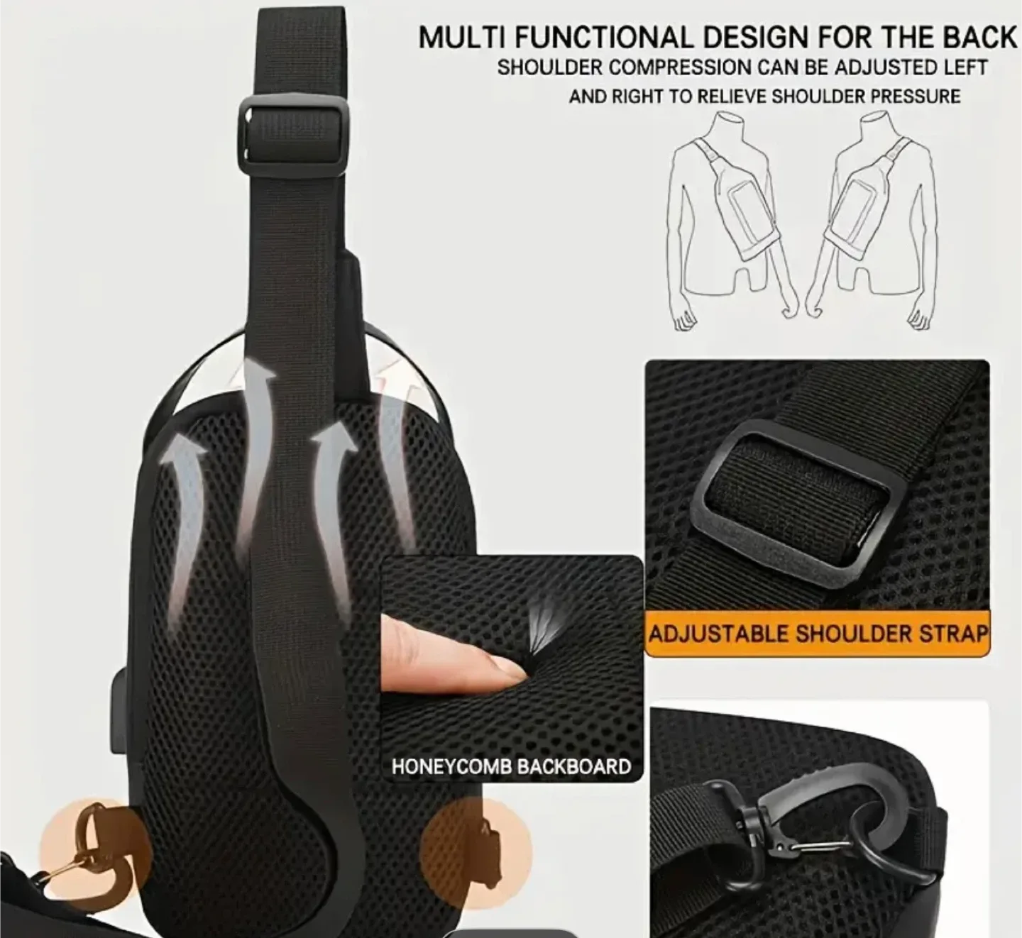 Fashion Sling Bag - Chest Bag image indicator(3)