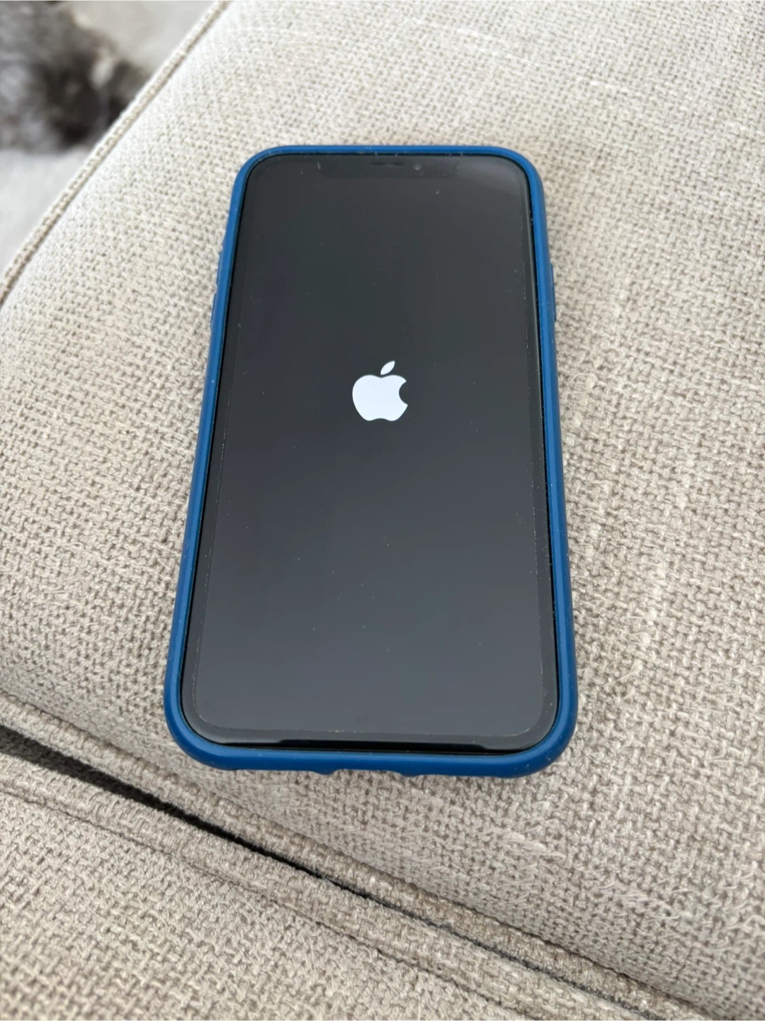 iPhone XR Blue with Case