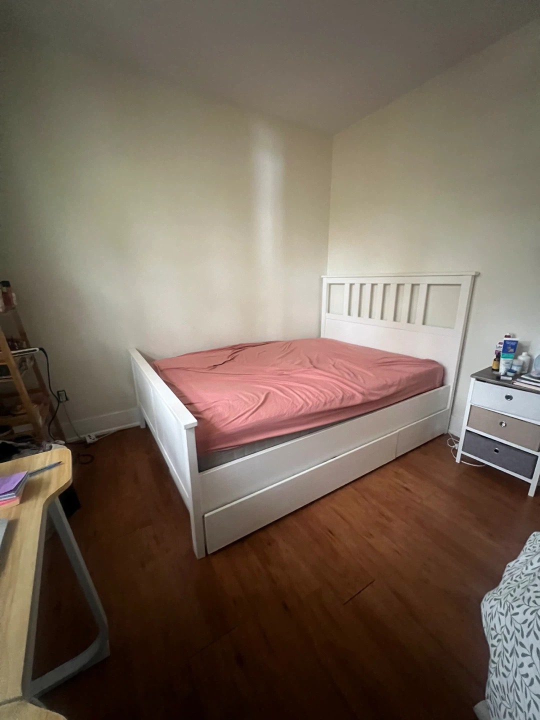 IKEA HEMNES Full Bed Frame + Drawers – $130