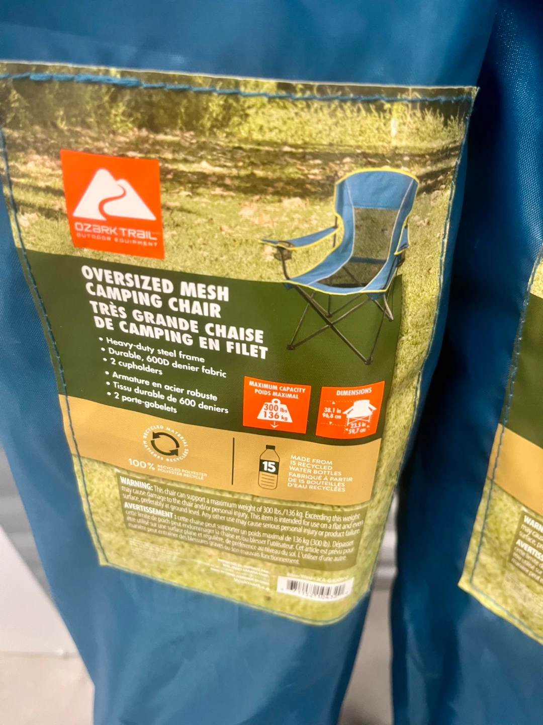 Ozark Trail Oversized Mesh Camping Chair - photo 3
