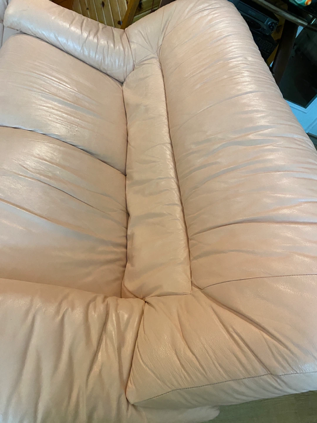 Italian Light Pink Genuine Leather Sofa Set (CAN DELIVER) - photo 4
