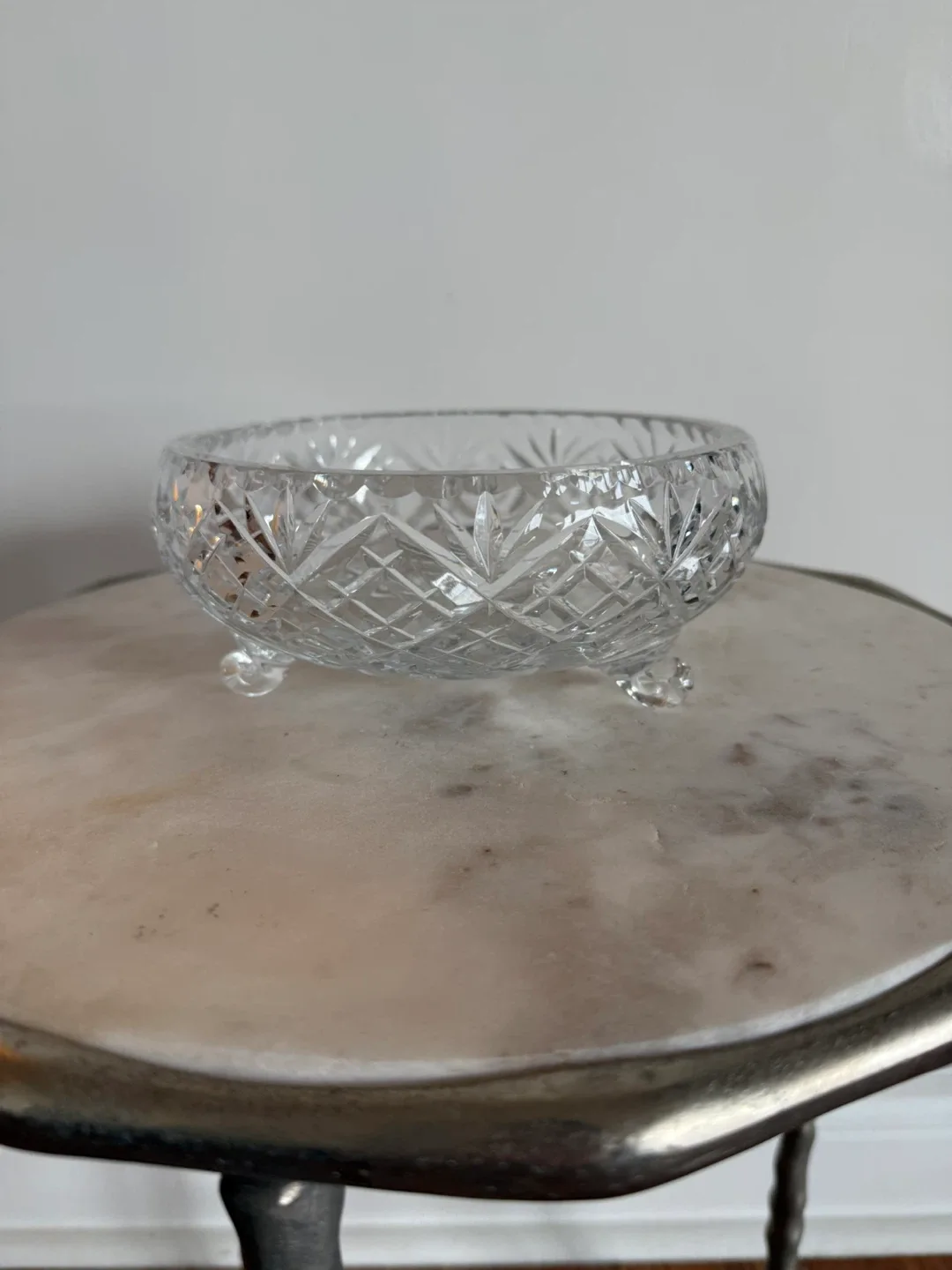 Crystal Bowl with Three Legs