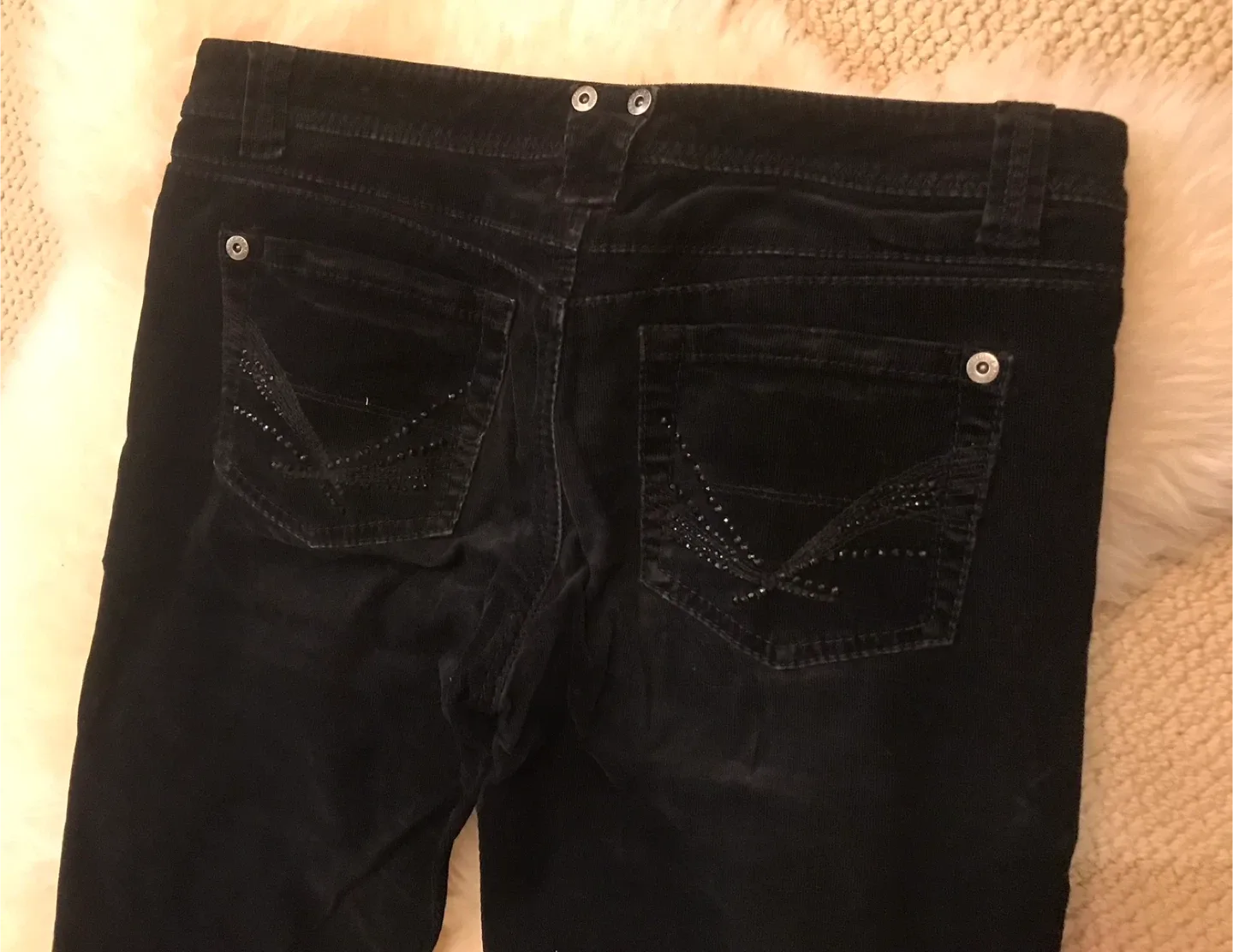 Black Corduroy Pants Size image indicator(4)