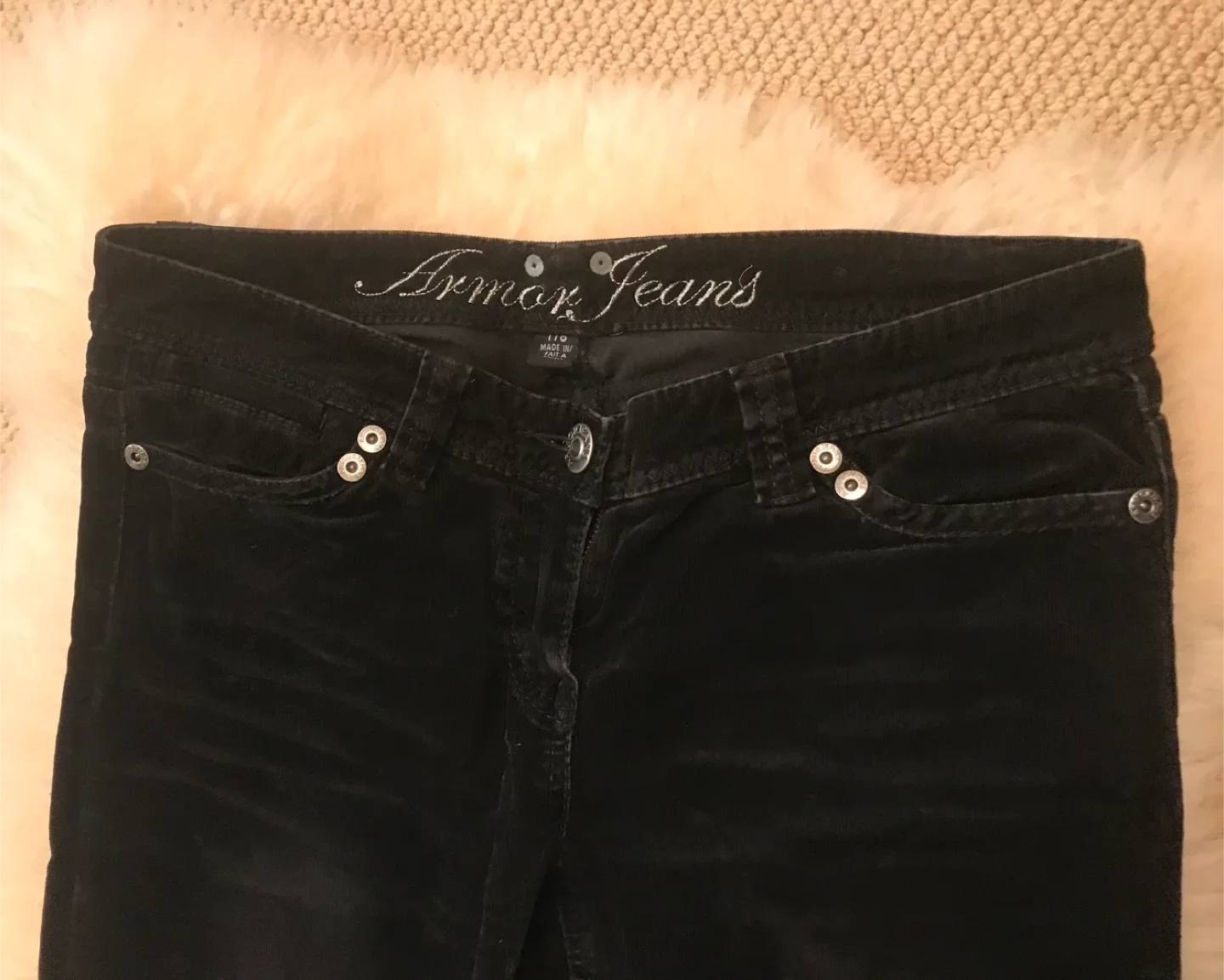 Black Corduroy Pants Size image indicator(2)