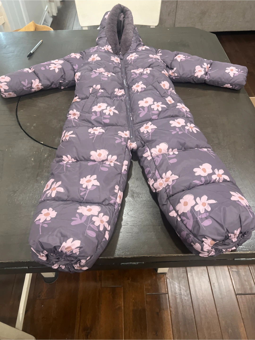 Next Floral Padded Snowsuit (4-5 yrs)