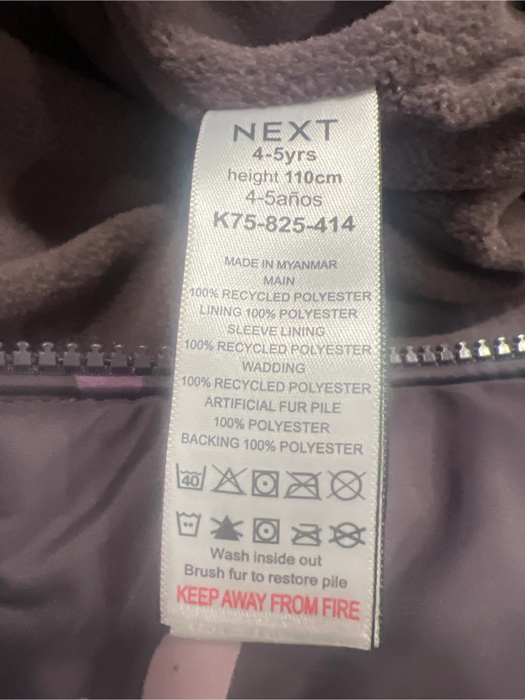 Next Floral Padded Snowsuit (4-5 yrs) - photo 3