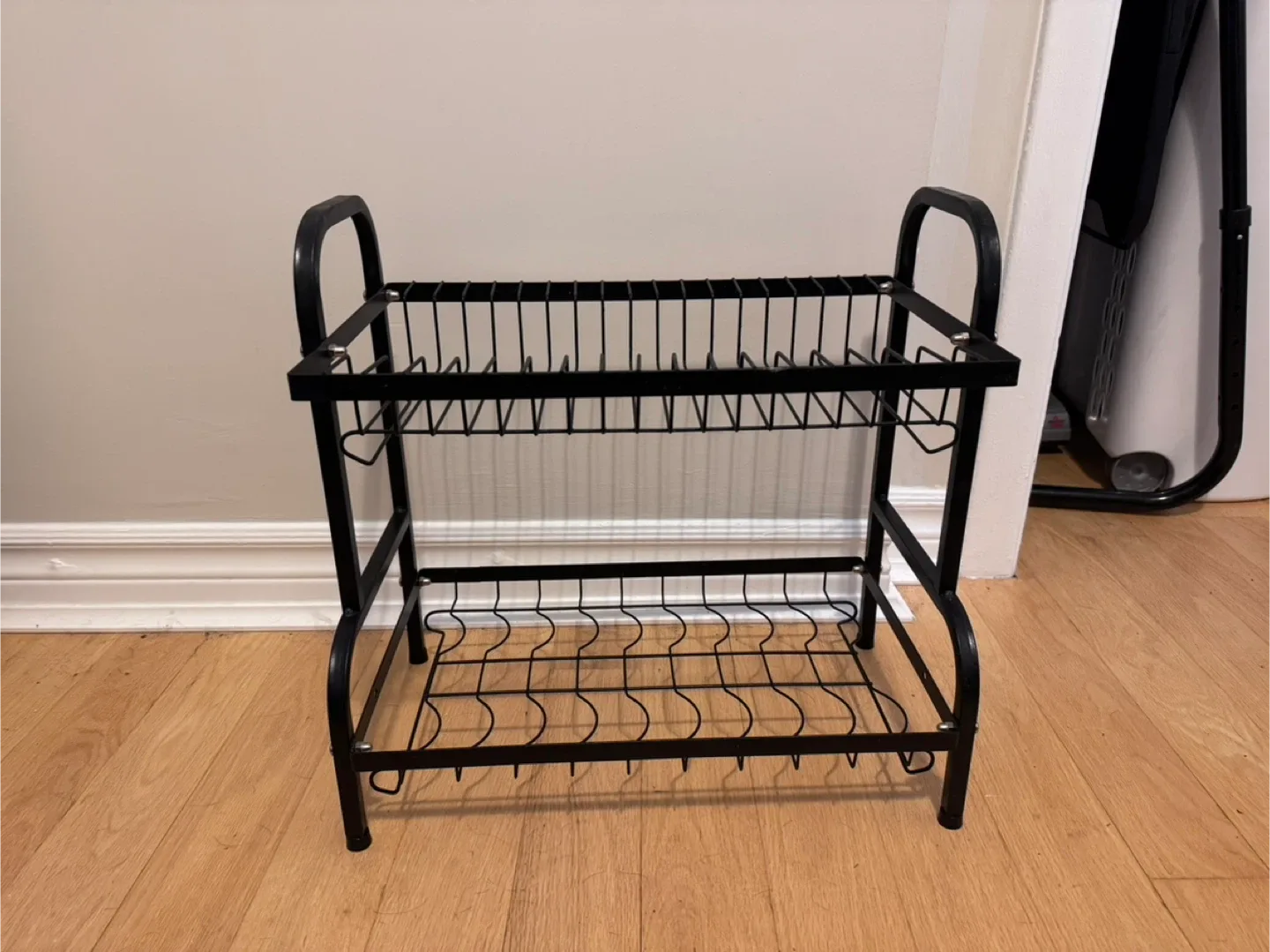 Black Double Layer Dish Rack image indicator(2)