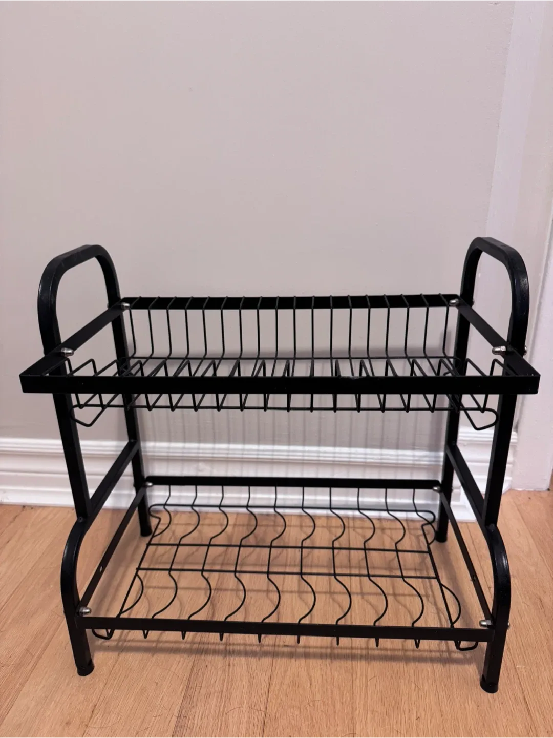 Black Double Layer Dish Rack image indicator(3)