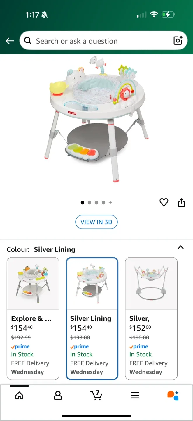 Skip Hop Explore & More Silver Lining Activity Centre image indicator(3)