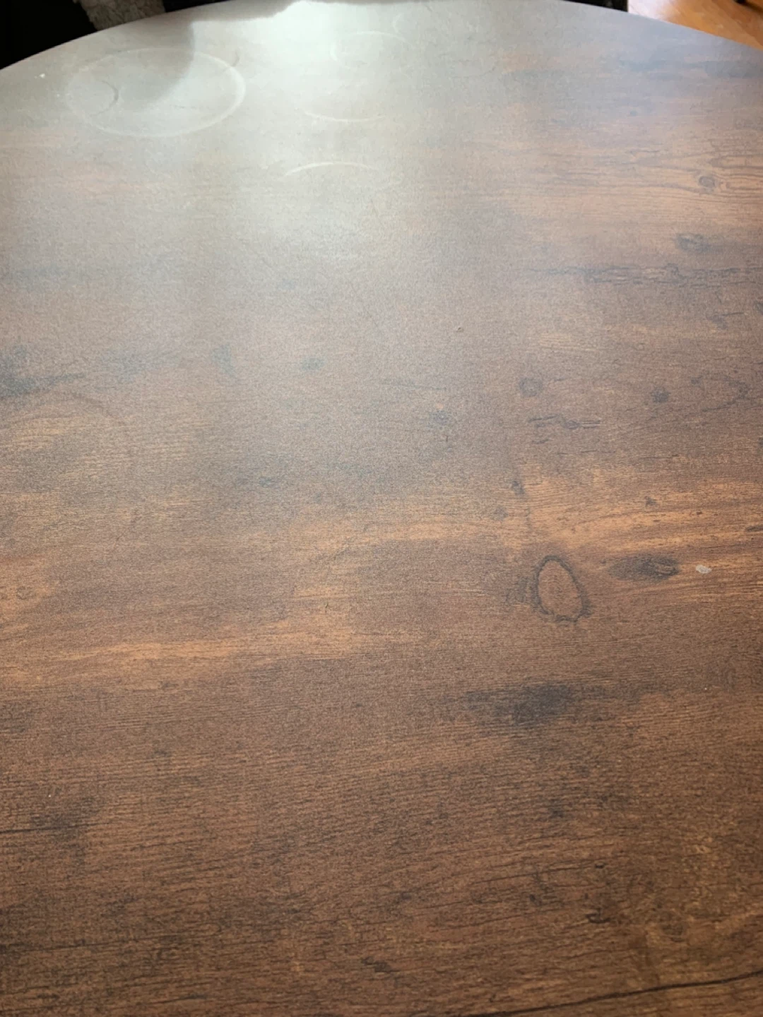 Round Coffee Table - Wood & Black Metal 🥕 - photo 3