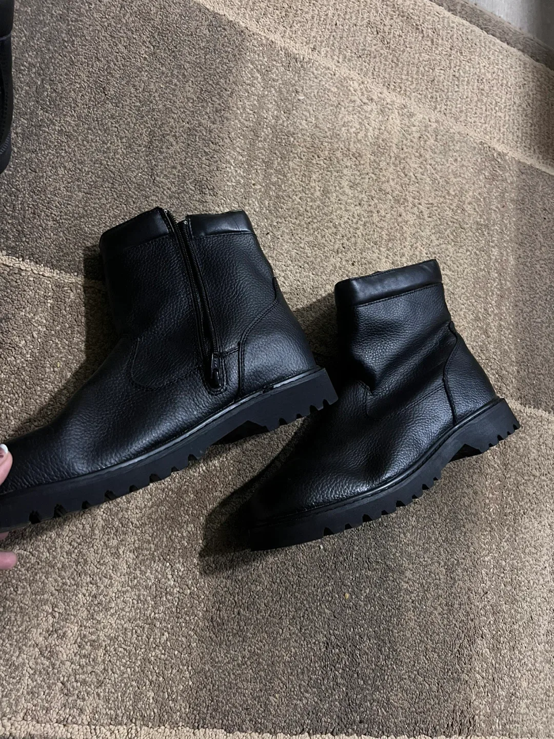 Black Boots Size 12 - Work