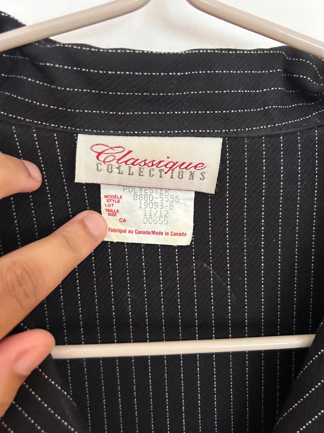 Vintage Pinstripe Blazer - Size 11/12 - photo 2