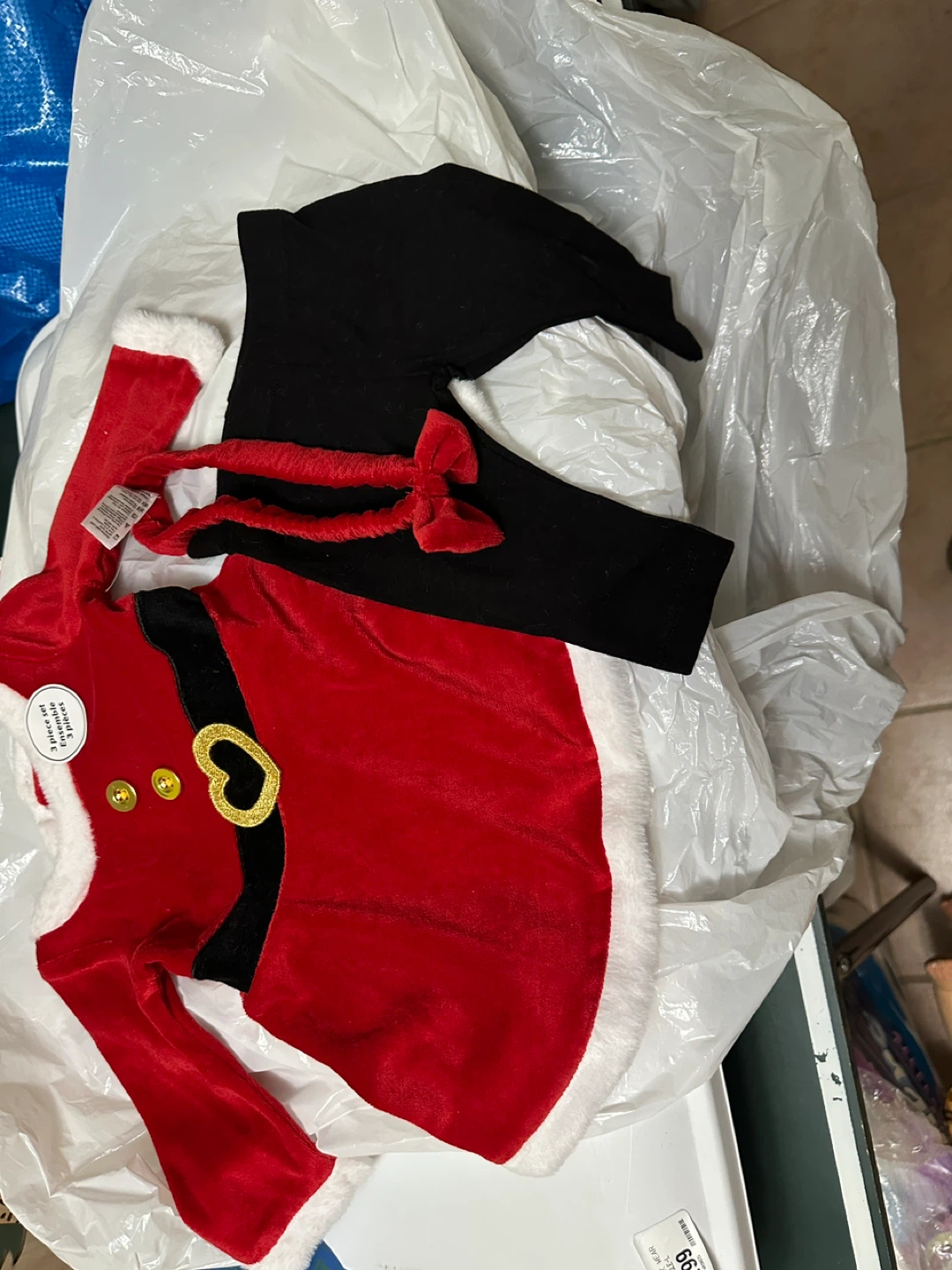 Santa Costume 3-Piece Set - New