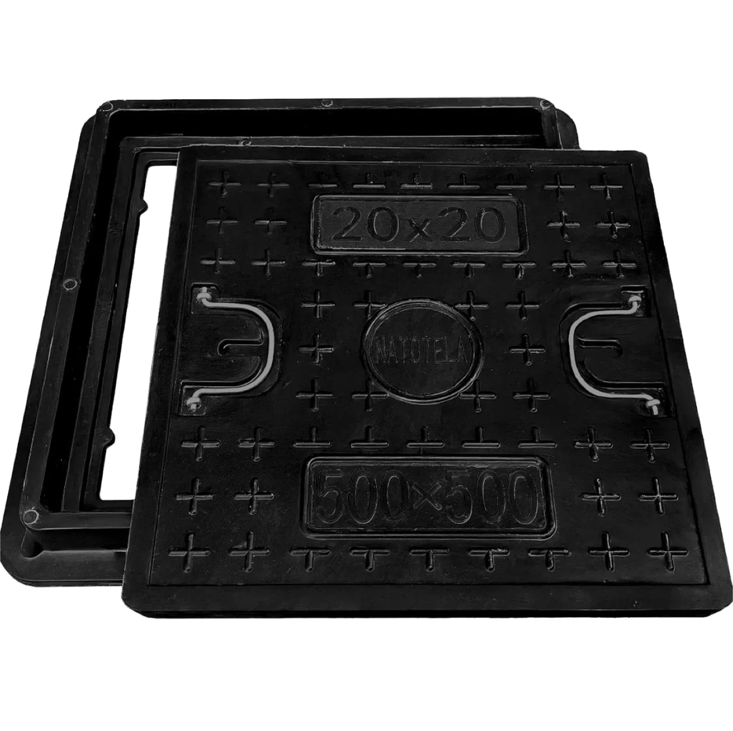 Natotela Solid Manhole Cover and Frame - BN