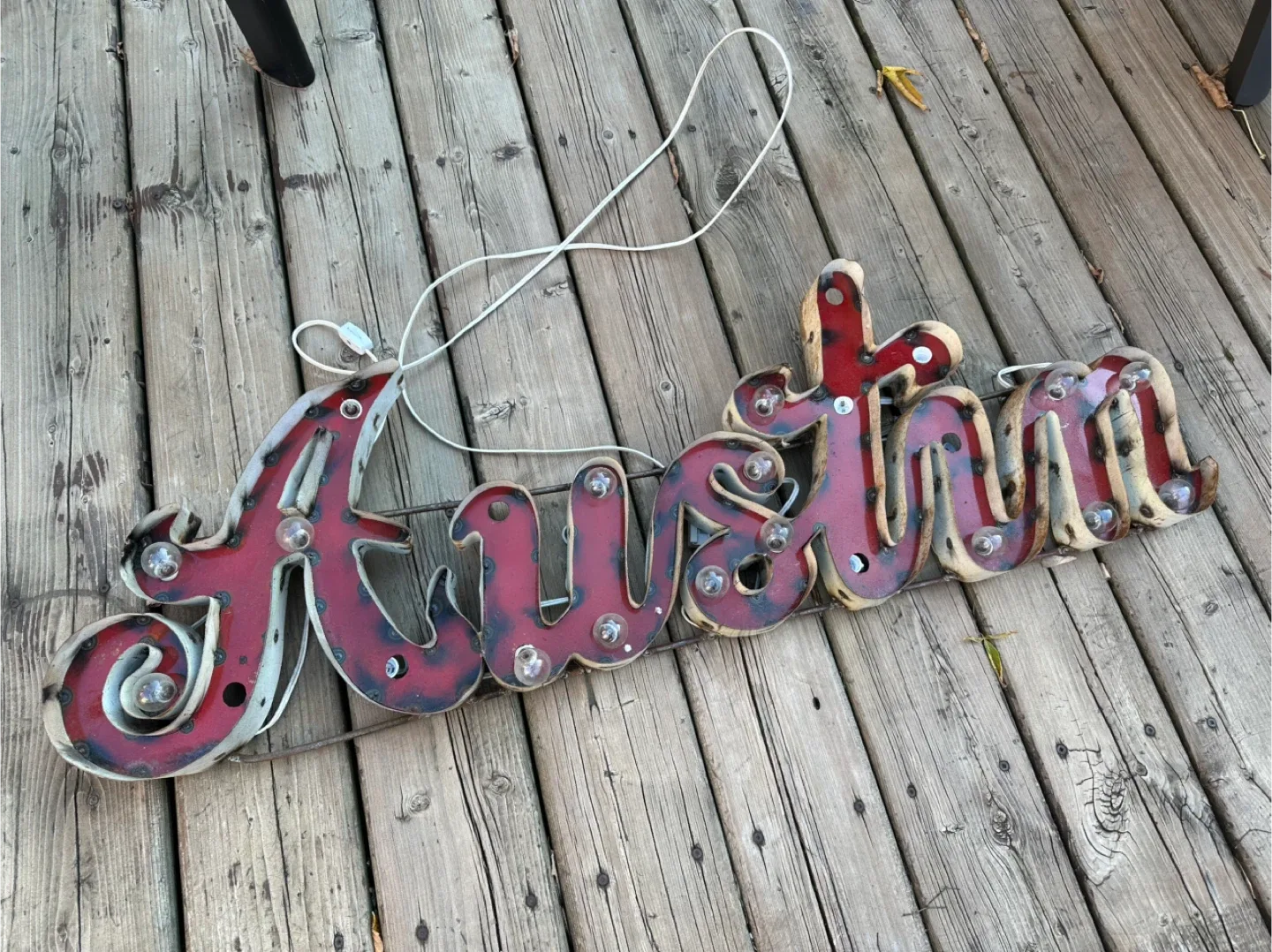 Austin Marquee Light Sign