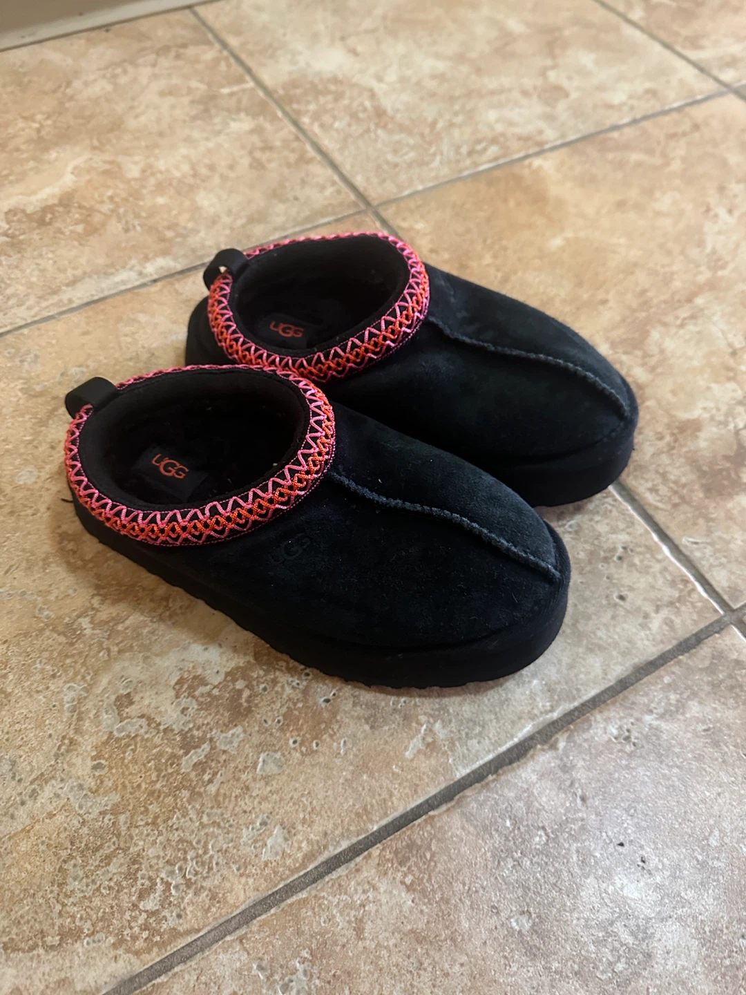 UGG kids Tasman Slipper - Black size 2