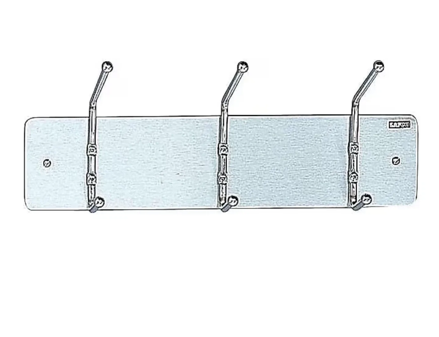SAFCO 3 Hook Aluminum Coat Rack image indicator(3)