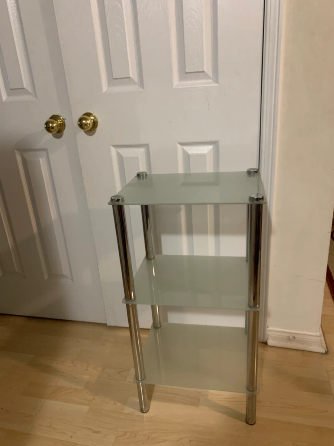 Glass and Chrome Shelf