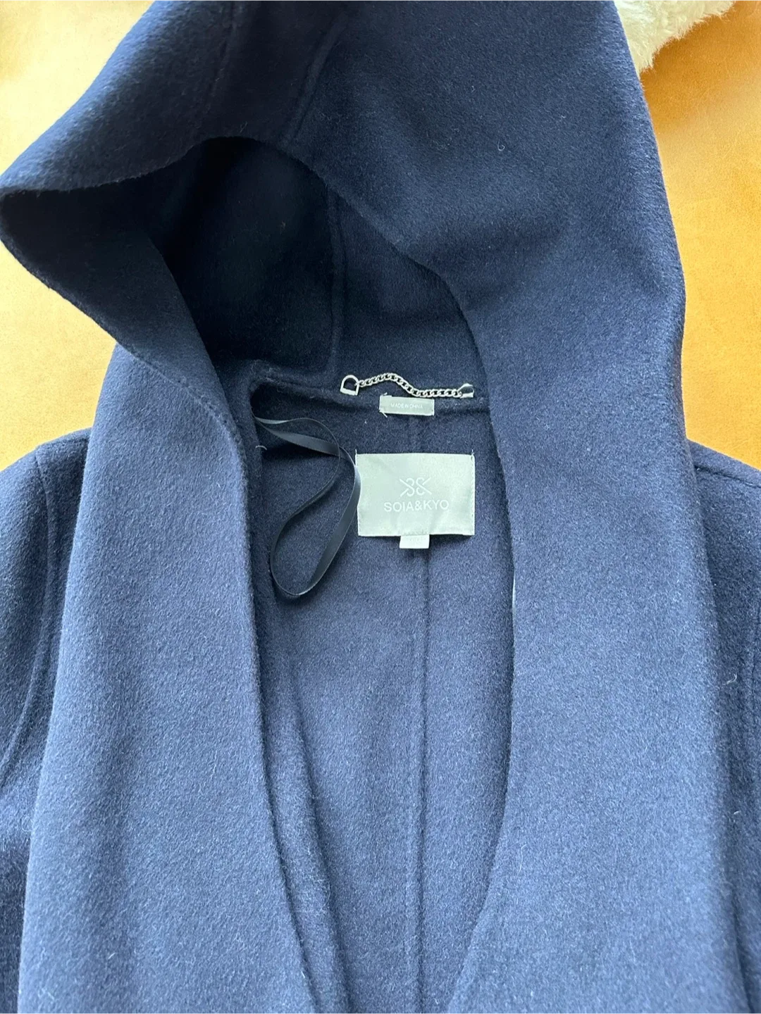 Soia & Kyo Wool Blend Coat - Navy Blue MED- $90 image indicator(3)