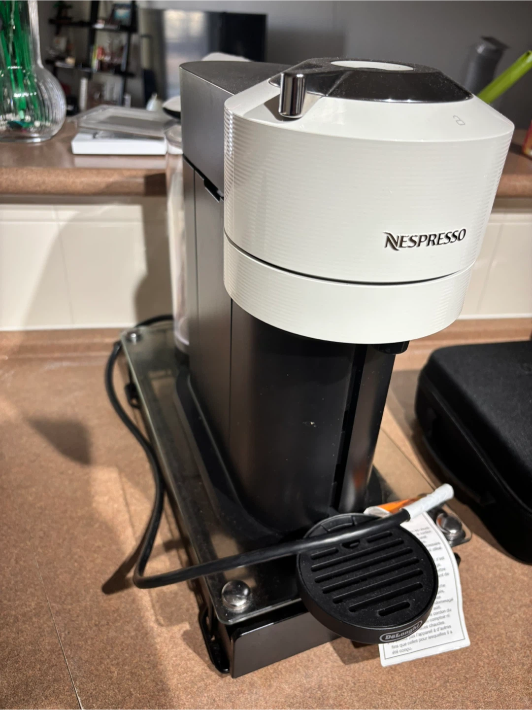 Nespresso Vertuo Next Coffee Machine with Organizer and pods